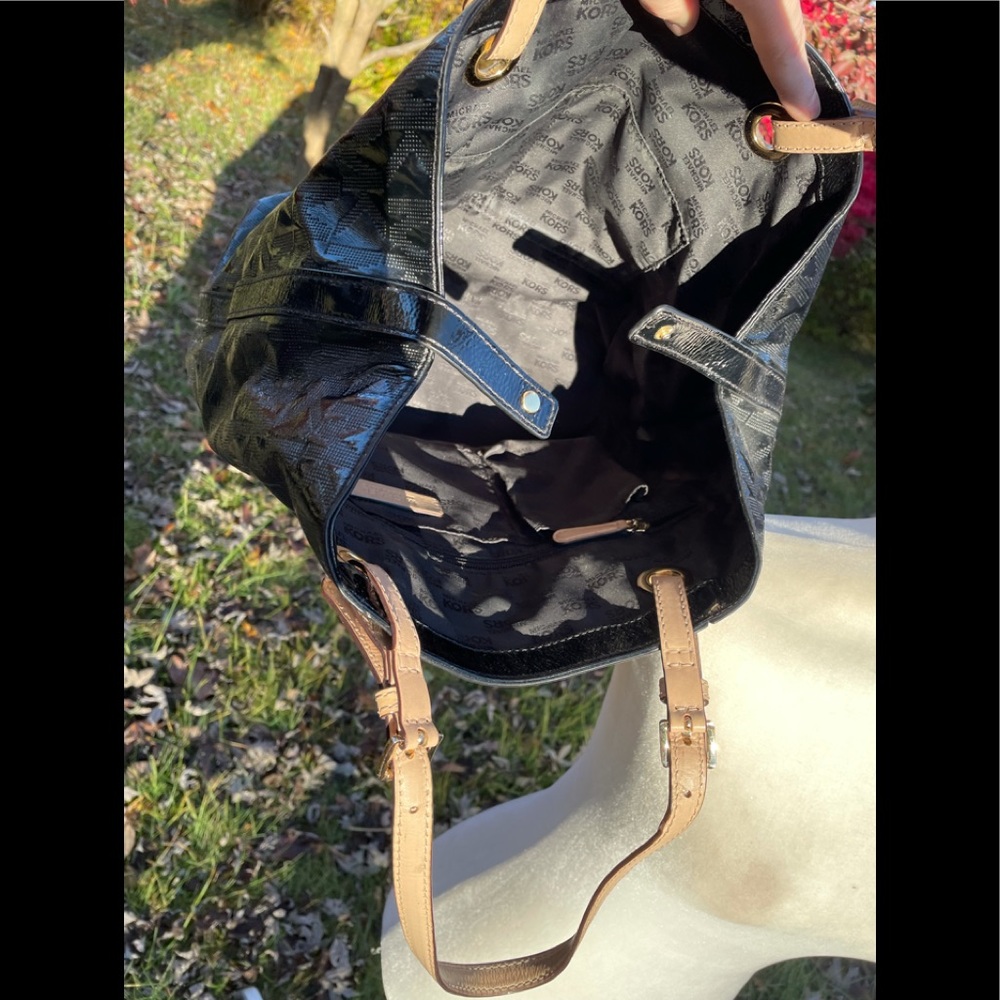 Michael Michael Kors Monogram Pattern Embossed Gr… - image 6